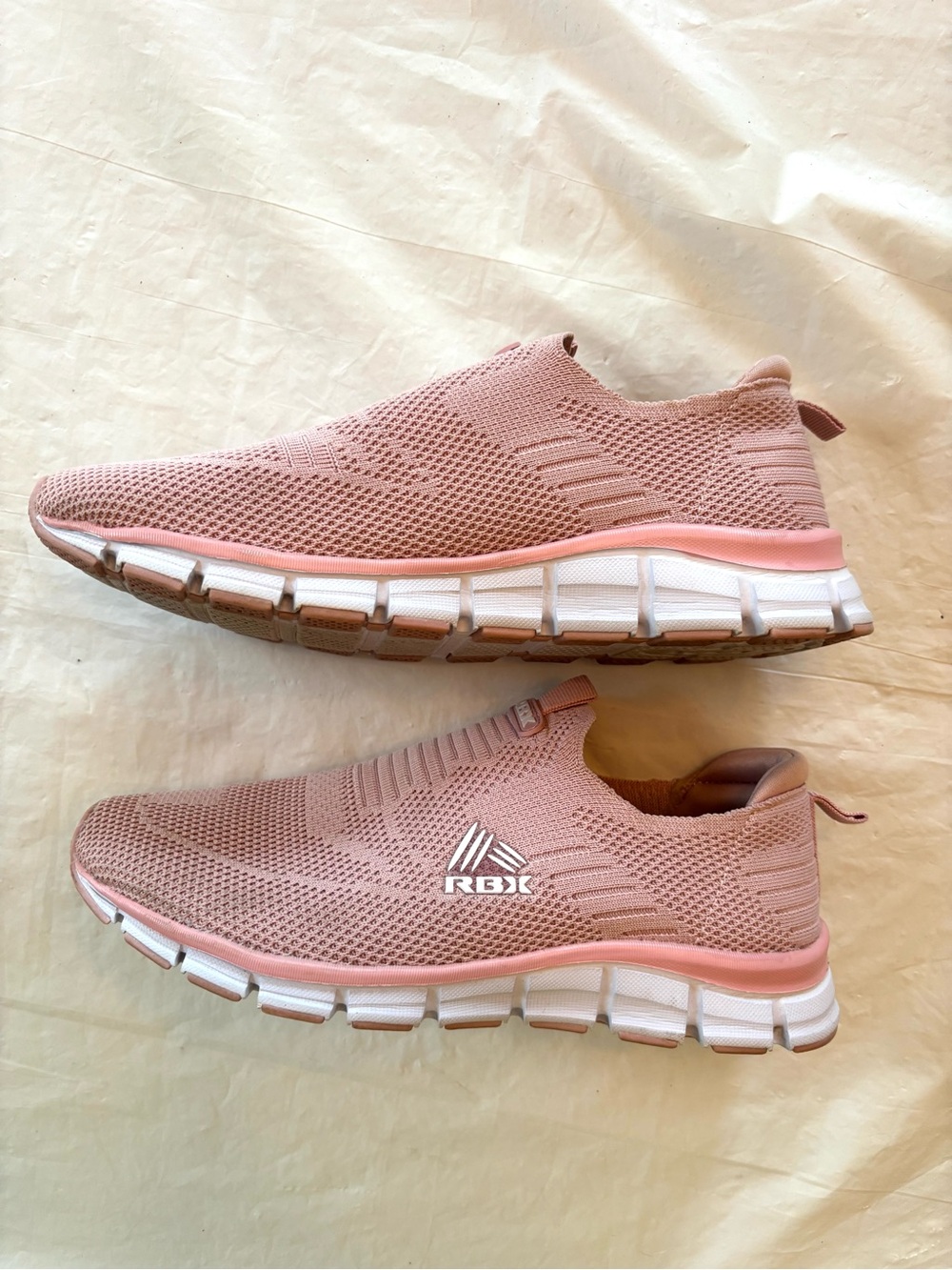 RBX Dusty Pink Live Life Active Slip-On Mesh Sneakers Breathable SZ 7.5 Worn 1X - Picture 4 of 15